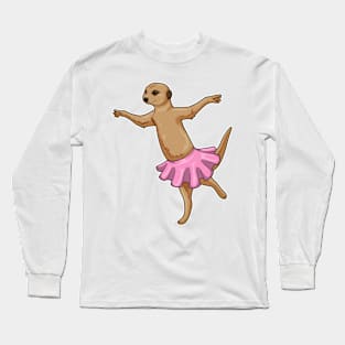 Meerkat Ballerina Ballet Dance Long Sleeve T-Shirt